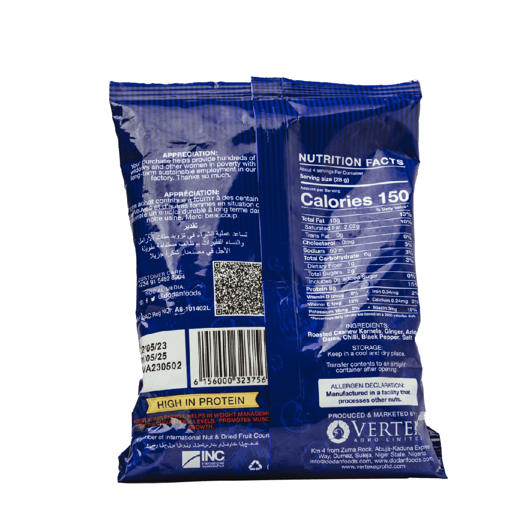 Classic Roasted Cashew Kernels - 100g